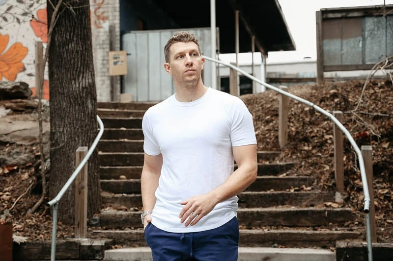 Goodlife Clothing Tri-Blend Scallop Crew Review: A Basic Tee Worth $68? - photo 3