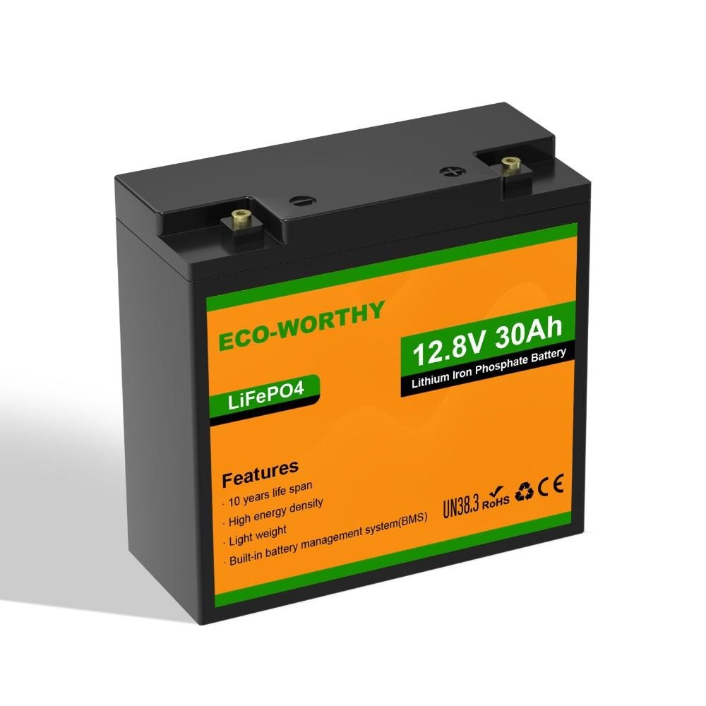 ECO-WORTHY 12V 30Ah LiFePO4 Lithium Battery